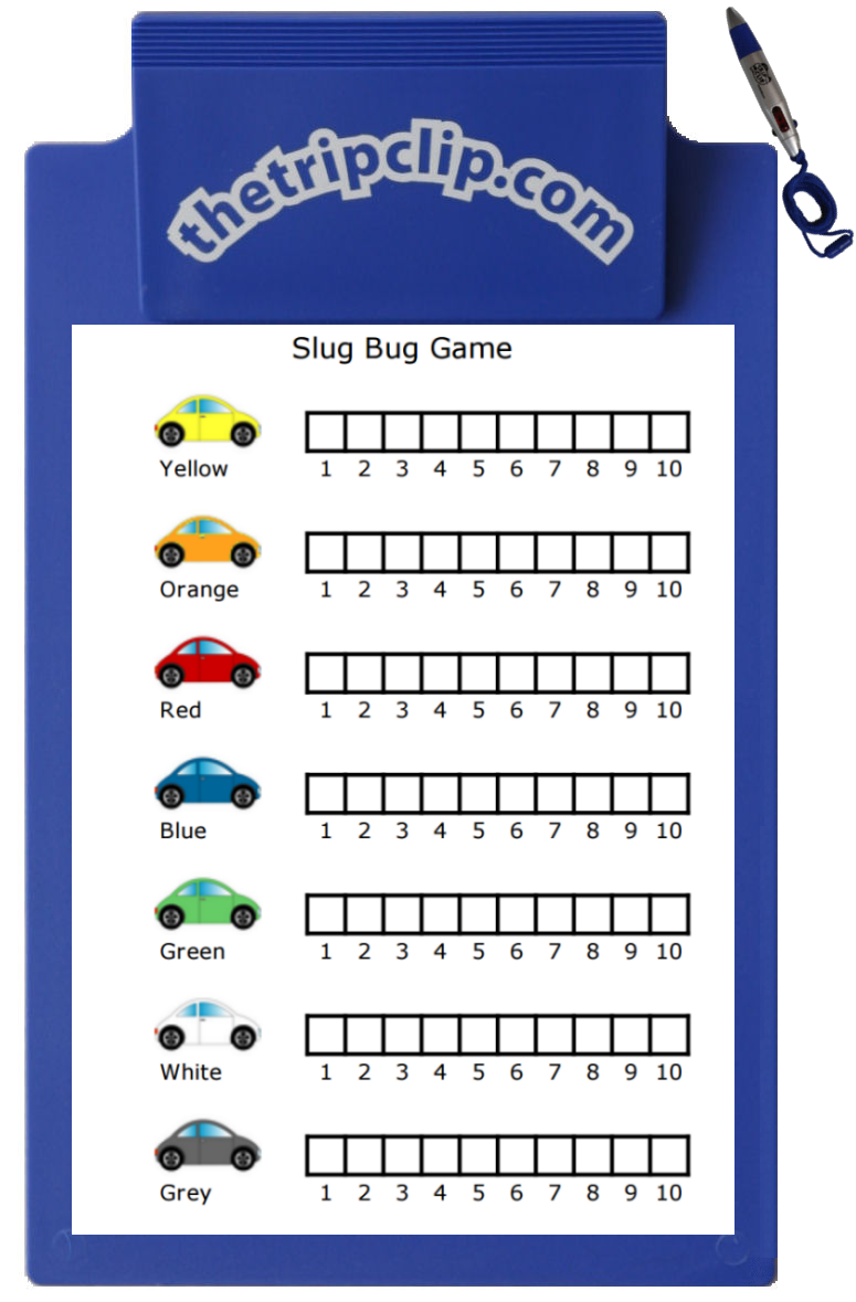 Slug bug game with simple graphing for kids